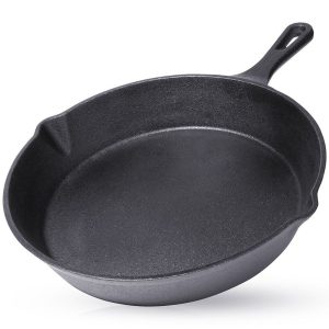 Patelnia żeliwna okrągła talerz żeliwny 25 cm 159634 Patelnia żeliwna okrągła talerz żeliwny 25 cm 159634