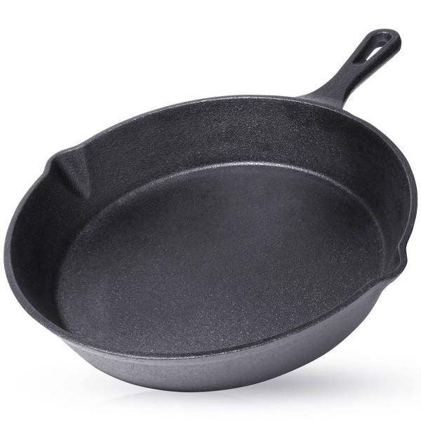 Patelnia żeliwna okrągła talerz żeliwny 25 cm 159634