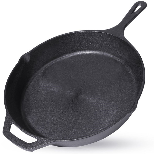 Patelnia żeliwna okrągła talerz żeliwny 30 cm 159635