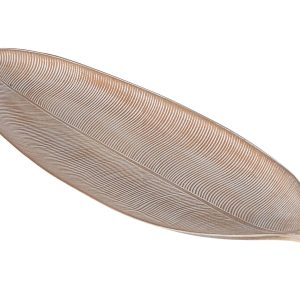 Patera dekoracyjna Ava 14×40 cm beżowa 751555 Patera dekoracyjna Ava 14×40 cm beżowa 751555