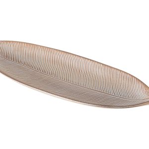 Patera dekoracyjna Ava 17×49 cm beżowa 751556 Patera dekoracyjna Ava 17×49 cm beżowa 751556
