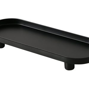 Patera dekoracyjna metalowa Manon 10×28 cm czarny 751561