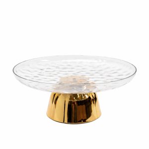 Patera dekoracyjna SHP SWEET złota / transparentna 988537