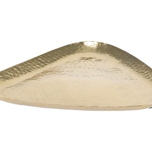 Patera dekoracyjna stalowa Chic 20 cm złota 743277