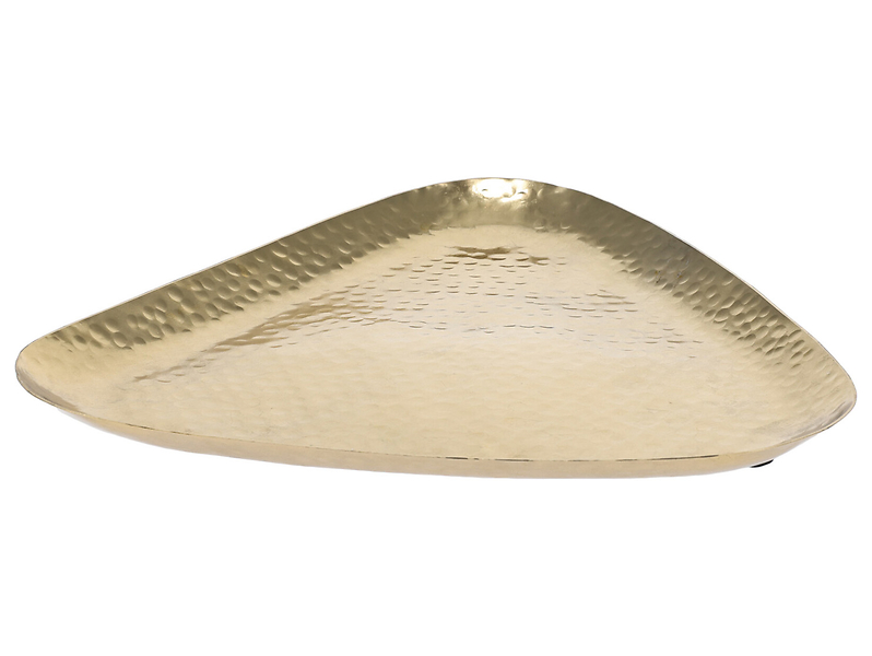 Patera dekoracyjna stalowa Chic 20 cm złota 743277