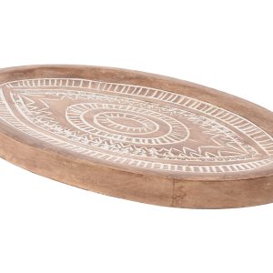 Patera dekoracyjna z drewna mango Luna 29,5 cm 596003