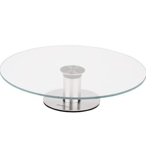 Patera do ciasta tortu ciast ciasteczek okrągła 30cm szklana KINGHOFF 653002