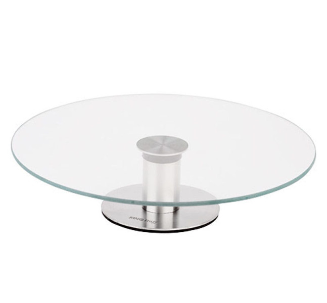 Patera do ciasta tortu ciast ciasteczek okrągła 30cm szklana KINGHOFF 653002