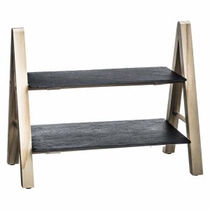 Patera do serwowania przekąsek, 2-piętrowa, 18 x 24 x 27 cm 146003 Patera do serwowania przekąsek, 2-piętrowa, 18 x 24 x 27 cm 146003