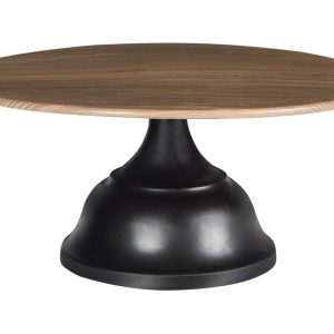 Patera na ciasto czarna z jasnym drewnem 624870 Patera na ciasto czarna z jasnym drewnem 624870