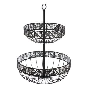 Patera na owoce FRISE, metalowa, 2 poziomy 80164 Patera na owoce FRISE, metalowa, 2 poziomy 80164
