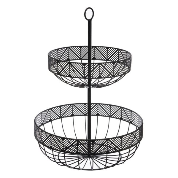 Patera na owoce FRISE, metalowa, 2 poziomy 80164