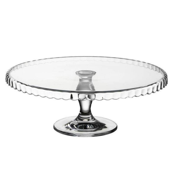 Patera na tort ciastka szklana na nóżce taca 32 cm 221799