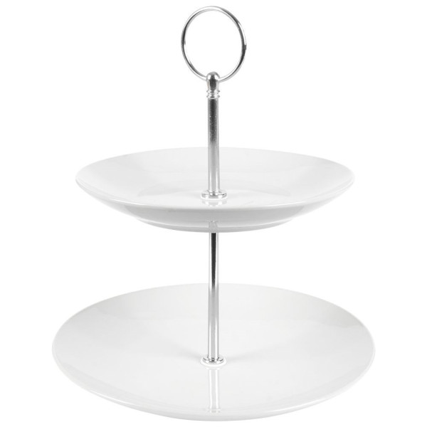 Patera porcelanowa 2-pozimowa 21 cm 179130