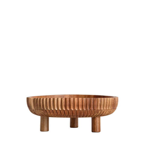 Patera RILLET do serwowania z drewna akacjowego 25,5x9 cm HOMLA 955614