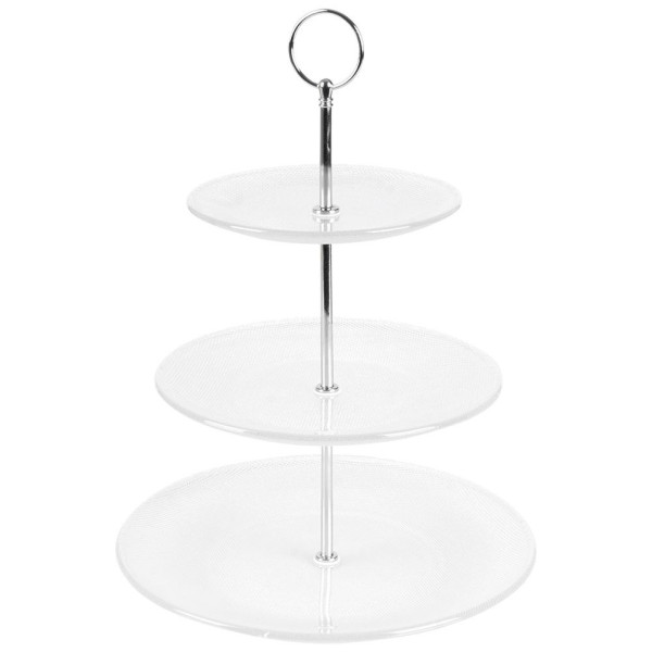 Patera szklana 3-poziomowa 33 cm 179125