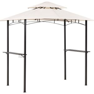 Pawilon ogrodowy 240 x 148 cm beżowy 65329