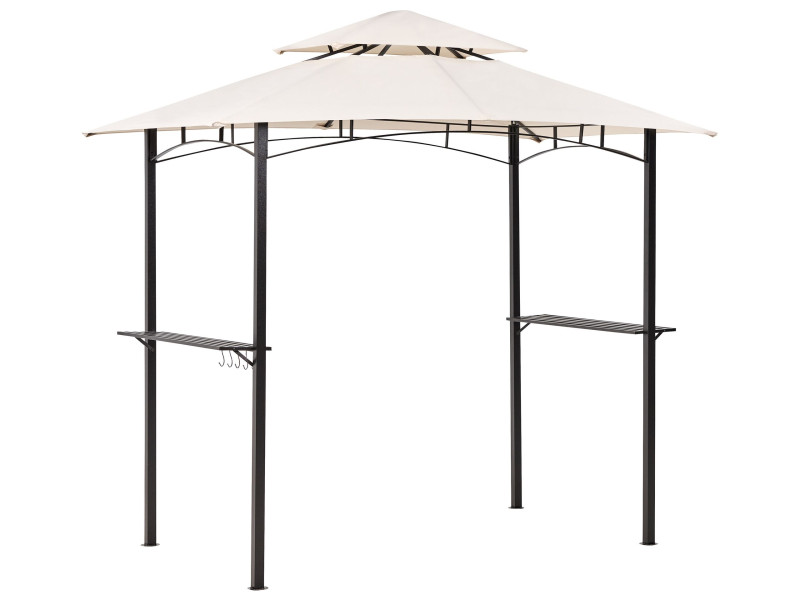 Pawilon ogrodowy 240 x 148 cm beżowy 65329
