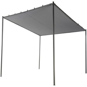 Pawilon ogrodowy altana 282 x 294 cm ciemnoszary 526931