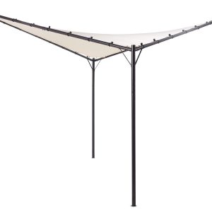 Pawilon ogrodowy altana 300 x 300 cm beżowy 77133