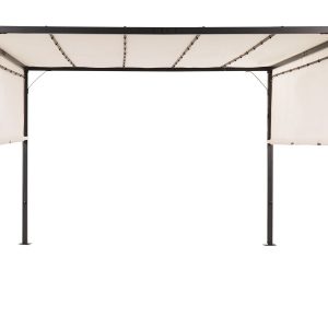 Pawilon ogrodowy altana 310x310cm LED beżowy 298058 Pawilon ogrodowy altana 310x310cm LED beżowy 298058