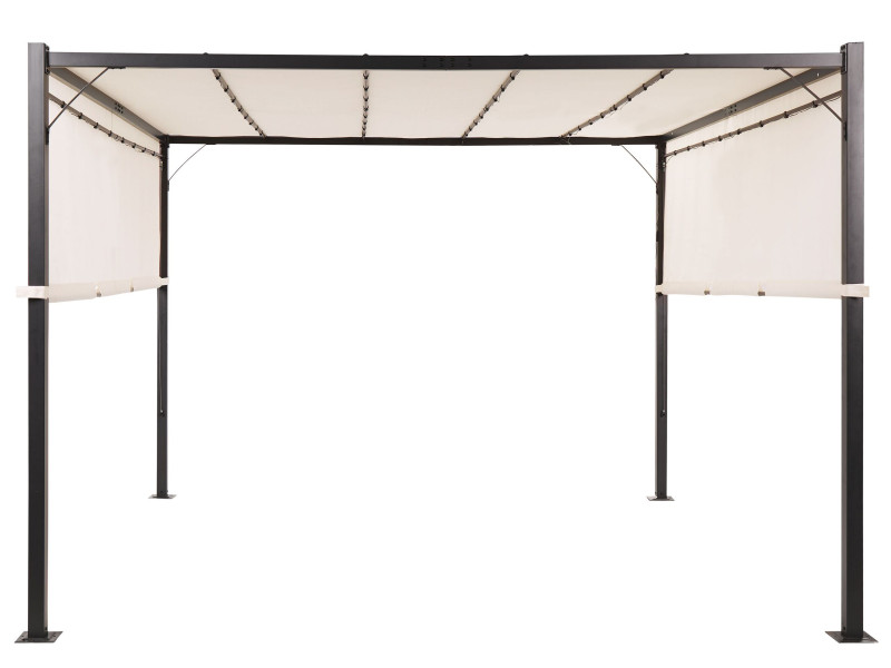 Pawilon ogrodowy altana 310x310cm LED beżowy 298058