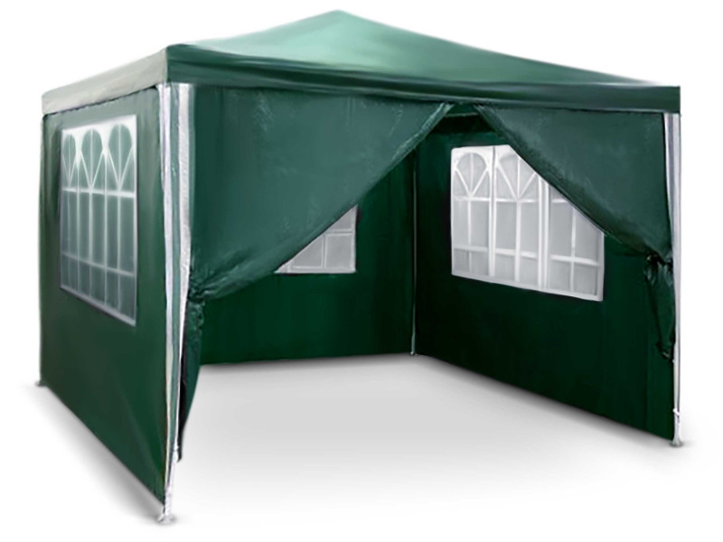 Pawilon ogrodowy namiot imprezowy 3x3m + 4 ściany Plonos 750778