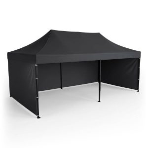 Pawilon ogrodowy Plonos PL-301 altana namiot handlowy 3x6x3 m czarny 1049022 Pawilon ogrodowy Plonos PL-301 altana namiot handlowy 3x6x3 m czarny 1049022