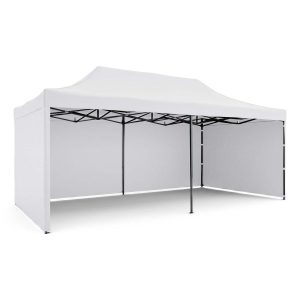 Pawilon ogrodowy Plonos PL-301 altana namiot handlowy 3x6x3m 3 ściany biały 1049023 Pawilon ogrodowy Plonos PL-301 altana namiot handlowy 3x6x3m 3 ściany biały 1049023