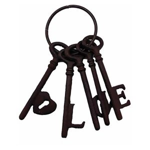 Pęk metalowych kluczy Love 56189