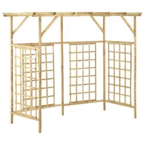 Pergola Brąz 200 x 80 x 168 cm Drewno sosnowe vidaXL 491246 Pergola Brąz 200 x 80 x 168 cm Drewno sosnowe vidaXL 491246