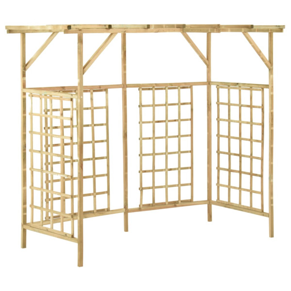 Pergola Brąz 200 x 80 x 168 cm Drewno sosnowe vidaXL 491246