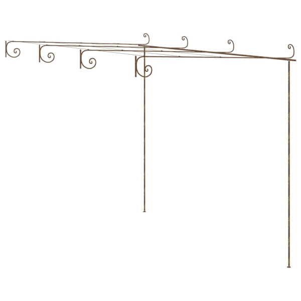 Pergola Brąz 4 x 3x 2.5 m Żelazo vidaXL 492413