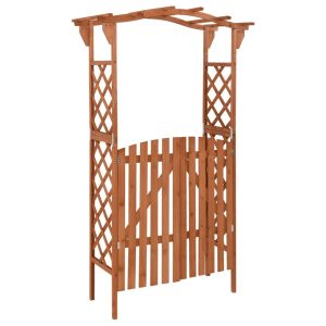 Pergola Brąz Drewno vidaXL 677062 Pergola Brąz Drewno vidaXL 677062