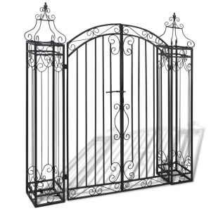 Pergola Czarny 122 x 20.5 x 134 cm Żelazo vidaXL 313174