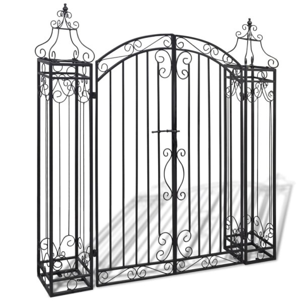 Pergola Czarny 122 x 20.5 x 134 cm Żelazo vidaXL 313174