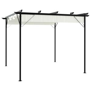 Pergola Kremowy Stal vidaXL 260235