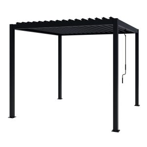 Pergola NORDVIC Skyline 3×3 m Antracyt, 100% Aluminiowa 744143