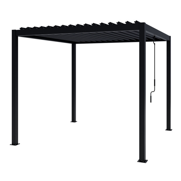 Pergola NORDVIC Skyline 3x3 m Antracyt, 100% Aluminiowa 744143