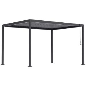 Pergola Ogrodowa Bioklimatyczna Stalowa NORDVIC Sola 3×4 m Antracyt 989773