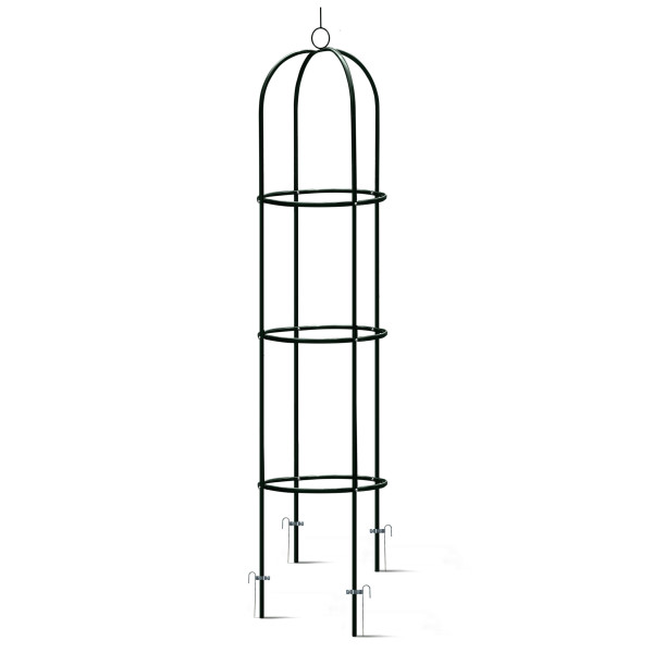 Pergola ogrodowa czarna na kwiaty róże 200x40cm + kotwy Plonos 536846