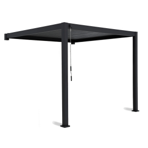 Pergola Ogrodowa Gutroof Przyścienna Aluminiowa Antracyt 3×4 300×400 873130