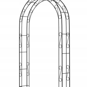 Pergola Ogrodowa Metalowa Łuk Na Kwiaty Róże 281cm 116447 Pergola Ogrodowa Metalowa Łuk Na Kwiaty Róże 281cm 116447
