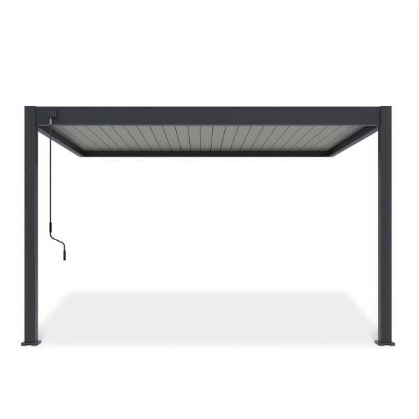 Pergola Ogrodowa Przyścienna Elegance Wall 3x4 Antracyt + Szary Gutroof 878663
