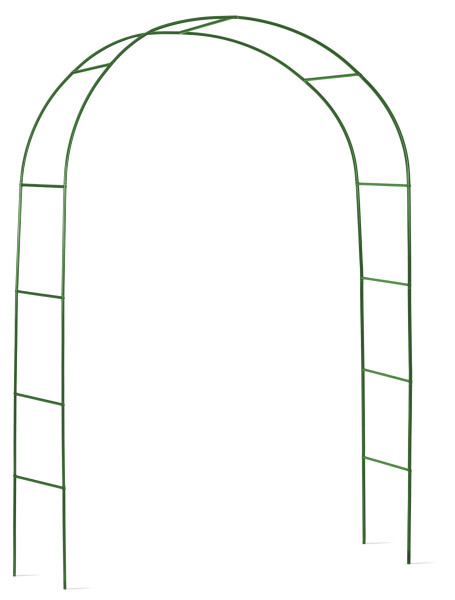 Pergola ogrodowa zielona łuk na kwiaty 240x140cm + kotwy Plonos 510744