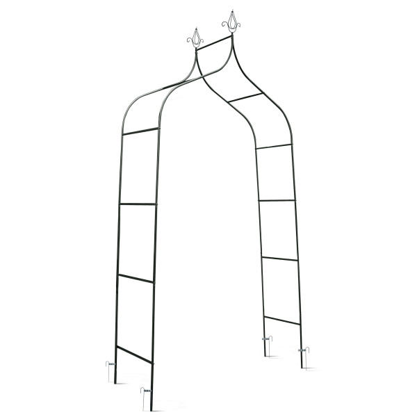 Pergola ogrodowa zielona na kwiaty róże 265x140cm + kotwy Plonos 510742