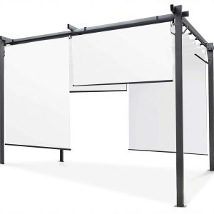 Pergola Tarasowa Hardmaister Ogrodowa Sprint Plus 3×4 Antracyt Białe Rolety 914901 Pergola Tarasowa Hardmaister Ogrodowa Sprint Plus 3×4 Antracyt Białe Rolety 914901