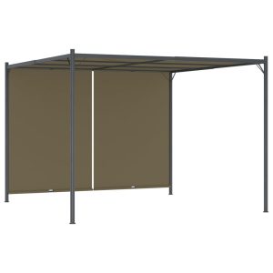 Pergola Taupe Stal vidaXL 260238 Pergola Taupe Stal vidaXL 260238