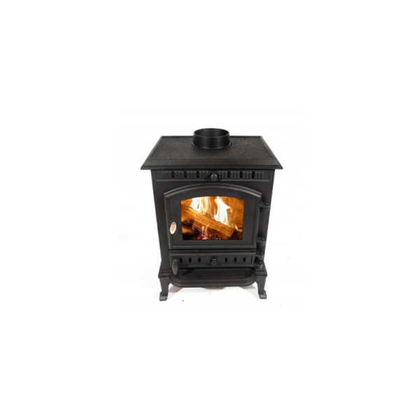 Piec żeliwny piecyk koza kominek atena 9kw czarny 797482