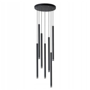 Piero lampa wisząca 7xG9 czarna matowa 100 cm 1060952 Piero lampa wisząca 7xG9 czarna matowa 100 cm 1060952